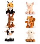 Wildlife Farm Mini Soft Toy Teddies 12 cm - Keeleco - 6 Designs