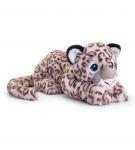 Snow Leopard Plush Soft Toy 45cm - Laying - Keeleco - Keel