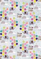 Hello Baby New Baby Luxury Gift Wrap Sheet - Glick