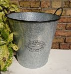 Zinc Metal Extra Large Tall Garden Planter Badge & Ear Handles