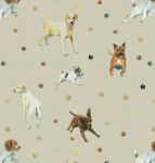 Dog Labrador Springer Terrier Wrapping Paper Sheets & Tags - Arty Penguin