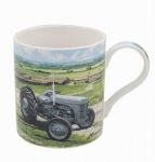 Grey Fergie Vintage Tractor Fine China Mug - Boxed