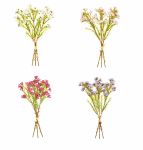 Waxflower Artificial Hand Tied Bunch Flowers - 6 stems - 4 Colours - Sincere