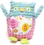 Owl Pink & Blue Olive Owl Baby Rattle