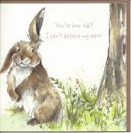 Birthday Card - Can't believe My Ears - Rabbit - Gracie Tapner