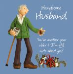 Birthday Card - Handsome Husband Nuts About You - One Lump Or Two
