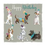 Birthday Card - Dogs Terrier Scottie Basset - The Wildlife Ling Design
