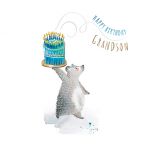 Birthday Card - Grandson - Bear - Inksmith Ling Design