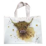 Highland Coo Cow Design Jan Pashley Reusable Shopping Bag