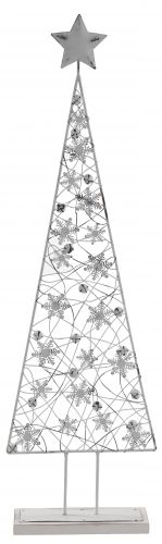 White Wire Christmas Tree with Bells Christmas Decoration