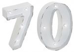 70th Birthday Party LED Light - Wall Mounted 