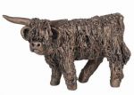 Highland Cow Cold Cast Bronze Miniature Ornament - Angus - Frith Sculpture