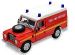 Land Rover Series 3 109 Hard Top Fire Rescue Diecast Model 1:43 Scale - Cararama