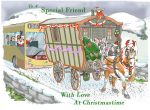 Christmas Card - Special Friend - Gypsy Caravan - Funny - Gift Envy