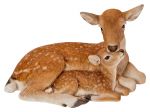 Deer & Fawn Mother & Baby - Lifelike Garden Ornament - Indoor or Outdoor - Real Life Vivid Arts