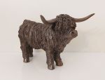 Highland Cow Standing Cold Cast Bronze Ornament - Frith Sculpture