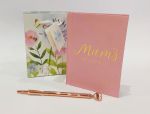 Mum A6 Notebook & Rose Gold Pen Gift Set - Free Gift Bag