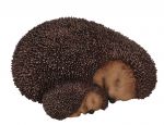 Hedgehog & Baby Sleeping - Lifelike Garden Ornament - Indoor or Outdoor - Real Life