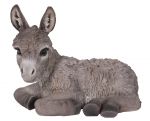 Donkey Baby - Grey Laying Lifelike Garden Ornament - Indoor or Outdoor - Real Life Farm