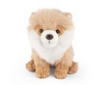 Pomeranian Dog Plush Soft Toy - Sitting - 20cm - Living Nature
