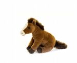 Brown Horse Plush Soft Toy - Lying 21cm - Living Nature