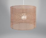 Lampshade - Rose Gold Copper Metal Circle Design