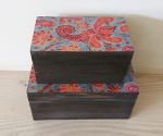 Indian Style Decorative Wooden Boxes Set of 2 - Blue