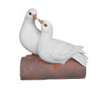 Dove Birds 'Love'- Lifelike Garden Ornament - Indoor or Outdoor - Natures Friends Vivid Arts