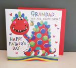 Fathers Day Card - Grandad Dinosaur - 3D Googly Eyes - Eye Eye