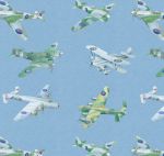 Vintage Planes Spitfire WW2 Wrapping Paper Sheets & Tags - Arty Penguin