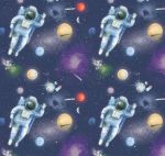 Space Astronaut Wrapping Paper 2 Sheets & 2 Tags - Arty Penguin