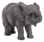 Elephant Baby - Lifelike Ornament Gift - Indoor or Outdoor - Zoo Pet Pals