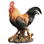 Cockerel Chicken - Lifelike Garden Ornament - Indoor or Outdoor - Real Life Vivid Arts