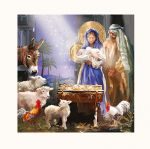 Luxury Christmas Cards Pack - 10 Cards Nativity - Mary & Joseph - Ling Design