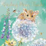 Thank You Card - Pack of 5 - Field Mouse - Ling Design