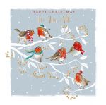 Christmas Card - To You All - Festive Robin - The Wildlife Ling Design