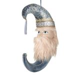 Blue Moon Wizard Hanging Decoration Velvet H69cm - Heaven Sends