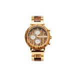 Hazel Zebrano Wood Brown Mens Watch - Botanica 