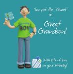 Birthday Card - Great Grandson Birthday Boy - One Lump Or Two