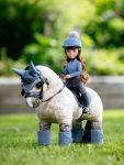 Lemieux Toy Pony Olivia & Dream Set Ice Blue Pad Hood Bandages Black Saddle Bridle