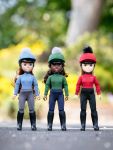 Lemieux Toy Rider Set of 3 - Olivia Maya Chloe - Toy Pony Horse Rider