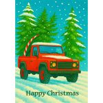 Christmas Card Pack - 6 Cards - Land Rover Defender - Gift Envy