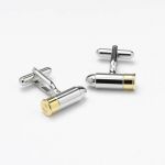 Shooting Cartridge Bullet Cufflinks