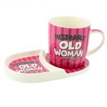 Miserable Old Women Mug & Plate Snack Tea Set