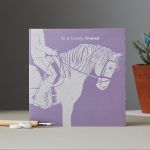Friend Card - Horse - Birthday Thank You