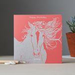 Happy Birthday Card - Horse - Lovely 
