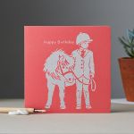 Happy Birthday Card - Cute Pony Horse Pink