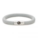 Luna Grey Rope Bracelet Steel Clasp - Boing British 