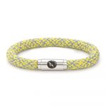 Luna Grey Rope Bracelet Steel Clasp - Boing British 