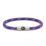 Summer Pudding Purple Rope Bracelet Steel Clasp - Boing